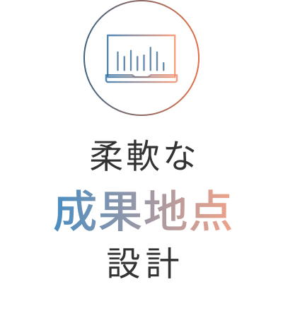 柔軟な成果地点設計